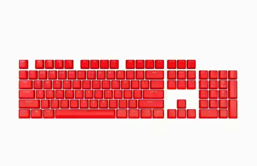 Corsair PBT Double Shot Pro Gaming Keycaps for Mechanical Keyboard Origin Red
