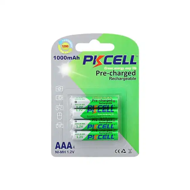 8PK Pkcell 1000mAh 1.2V NiMH AAA Rechargeable Reusable Battery for Camera/Toys