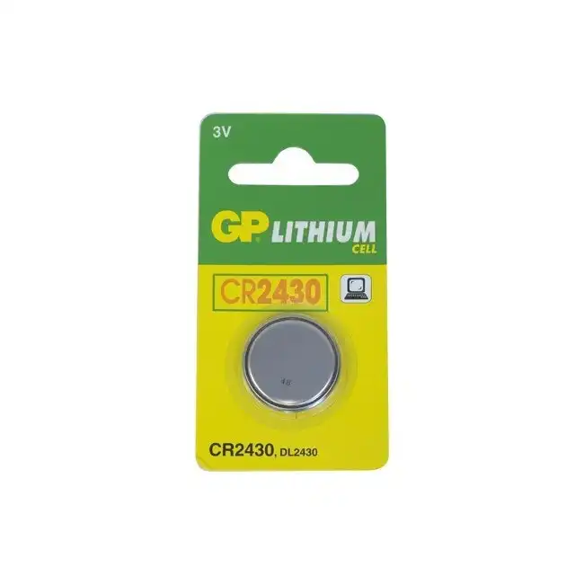 1pc GP 270MAH 3V DL2430/CR2430 Lithium Battery Button Cell/Coin f/ Small Devices