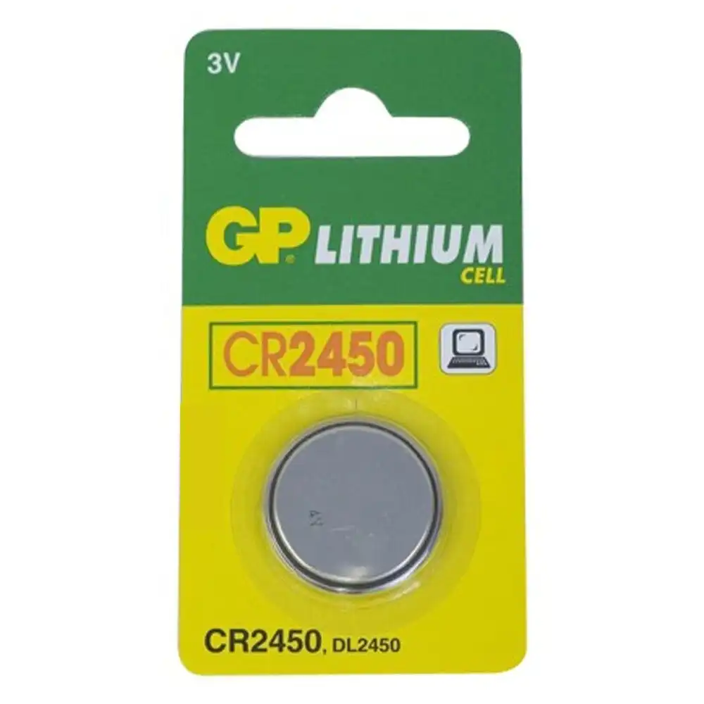 1pc GP 550MAH 3V DL2450/CR2450 Lithium Battery Button Cell/Coin f/ Small Devices