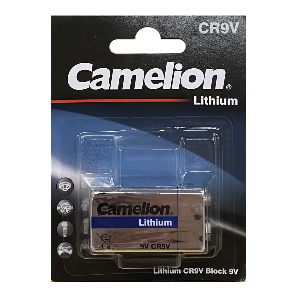 1pc Camelion 9V Lithium 1200mAh Anti Leakage Battery for Smoke Alarms/Detectors
