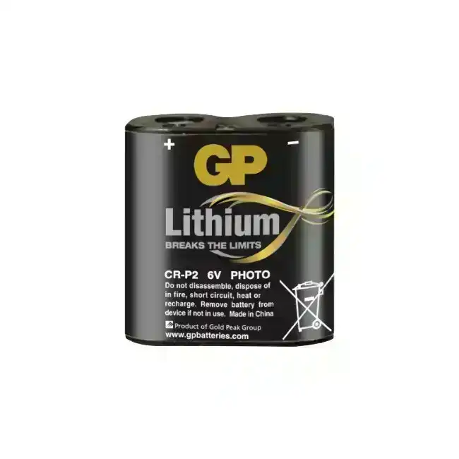 1pc GP Photo 1400MAH Single-Use/Lithium 6V Battery CRP2C1 f/ Cameras/Flashlights