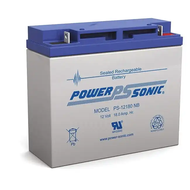 Power Sonic 12V 18Amp Rechargeable Battery NB2 Terminal Sealed Lead Acid