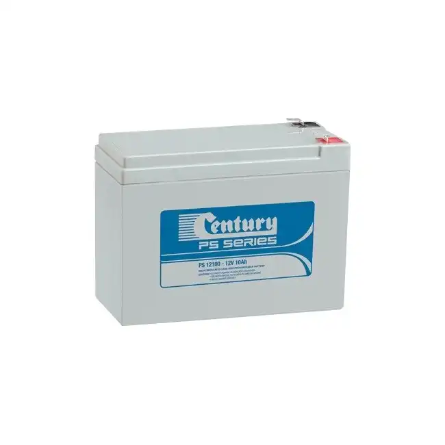 Century PS12100 12V 10AH Rechargeable Battery F2 Terminal Sealed Lead Acid