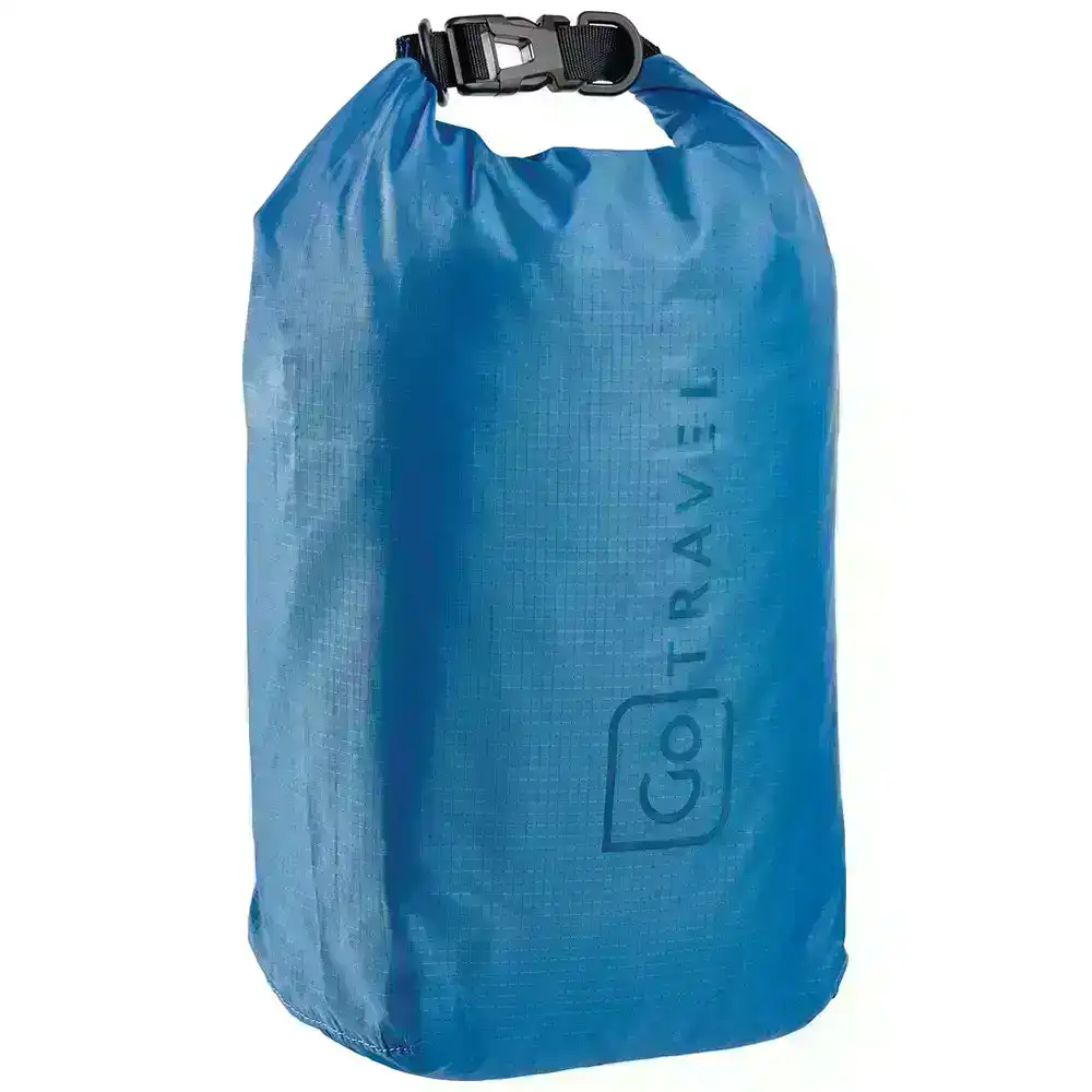 Go Travel 5L 36x27cm Wet Or Dry Clothes Bag Foldable/Lightweight Blue