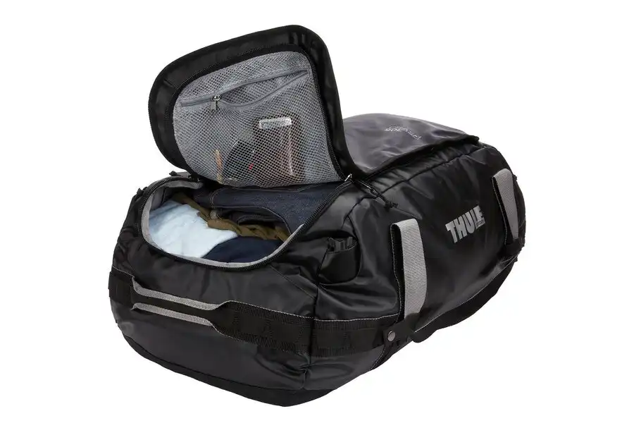 Thule Chasm 2-in-1 Duffel/Backpack 90L/74cm Carry Travel Gym Storage Bag Black