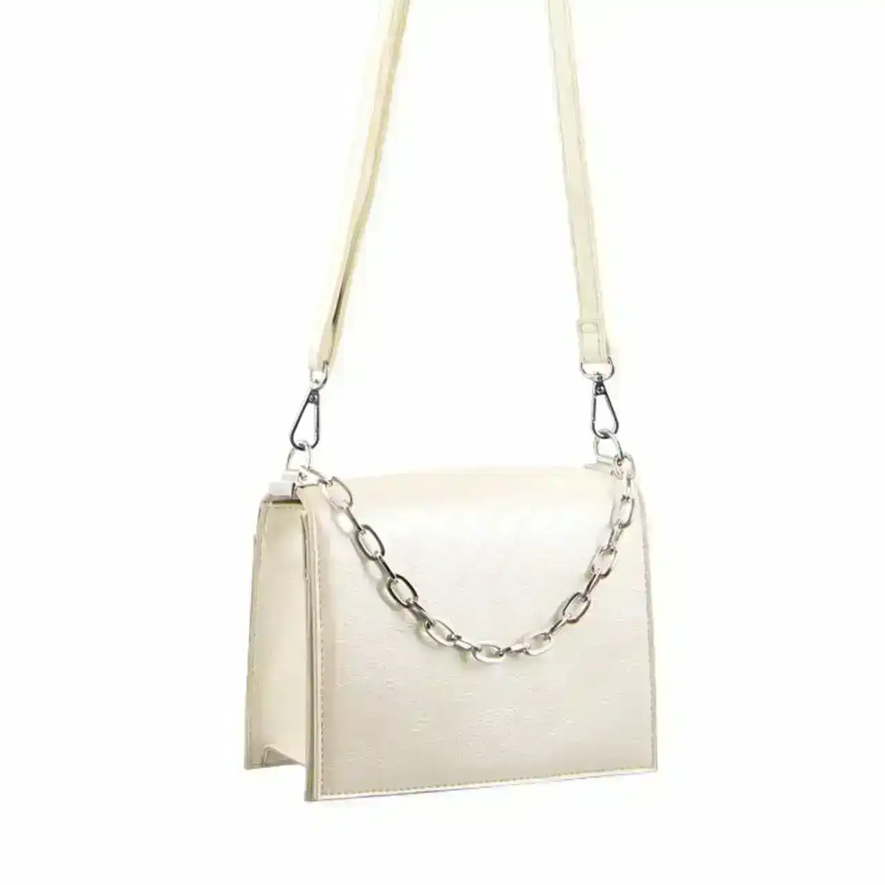 Milleni Elegant Women 19.5cm Crossbody Handbag/Sling Shoulder Clutch Bag White