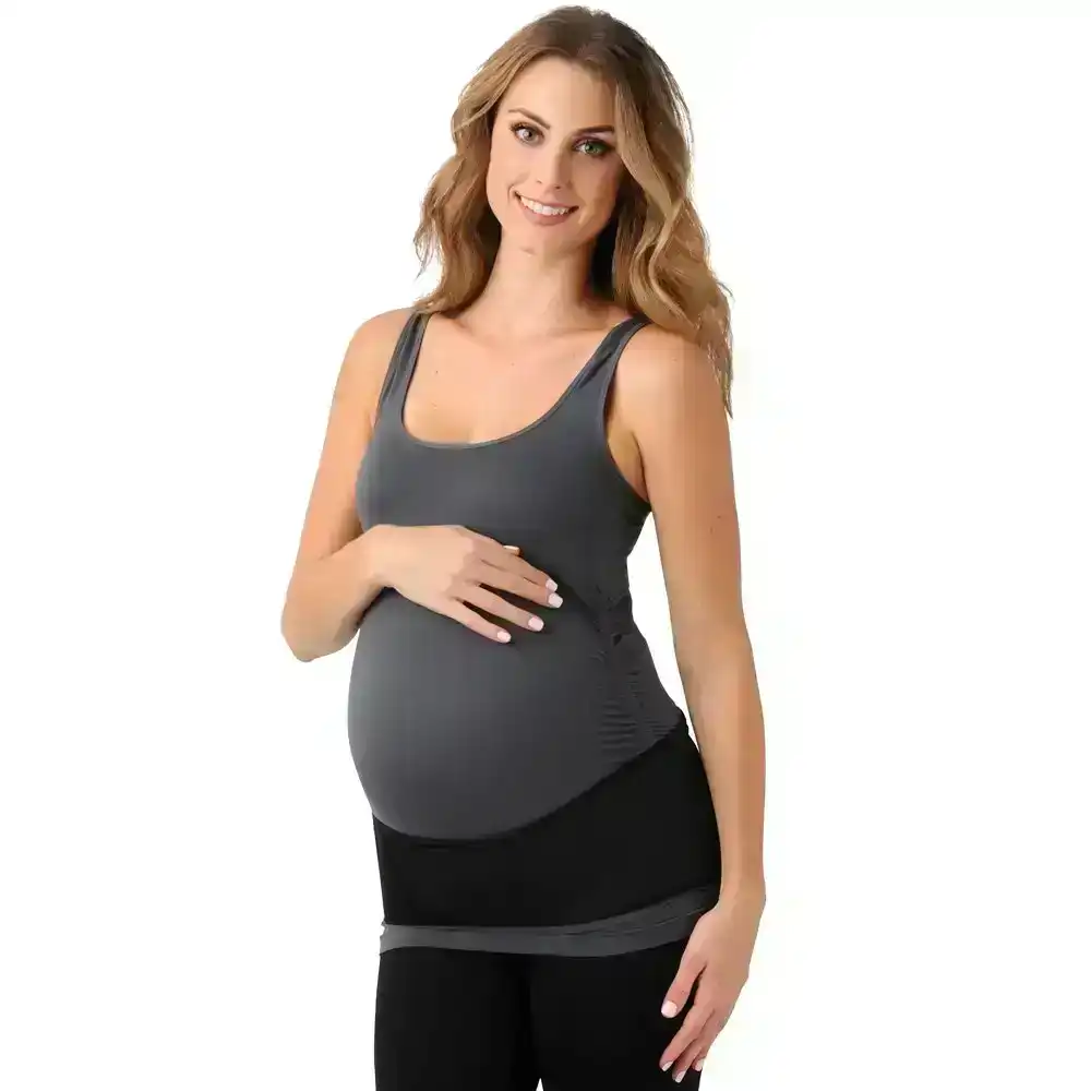 Belly Bandit Upsie Belly/Back Maternity/Pregnancy Support Band Size Large Black