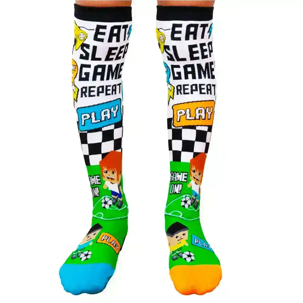 MADMIA Game Play/Controller Long Knee High Socks Pair Kids/Adult Unisex Boys