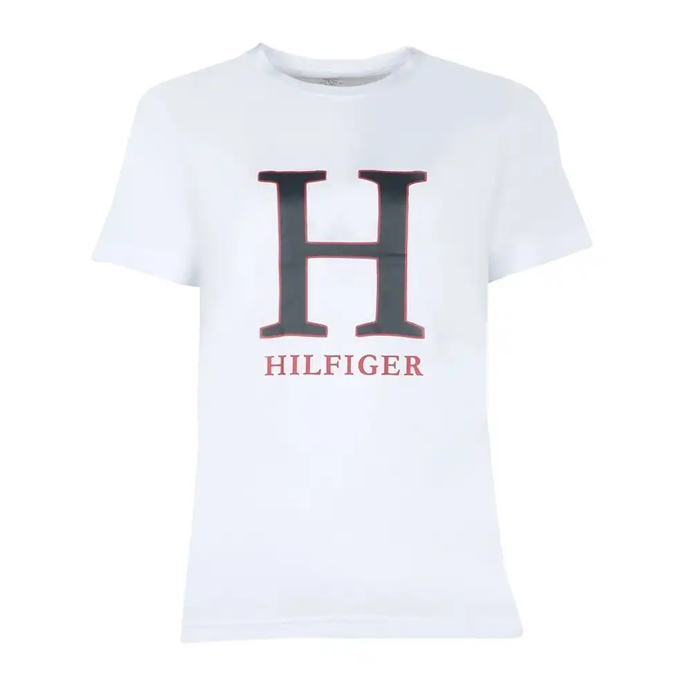 Tommy Hilfiger Men's Size S Sleep/Loungewear Pyjama Cotton Graphic/T-Shirt White