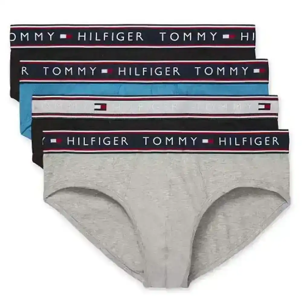 4PK Tommy Hilfiger Men's S Size Cotton Stretch Briefs Everyday Underwear Multi