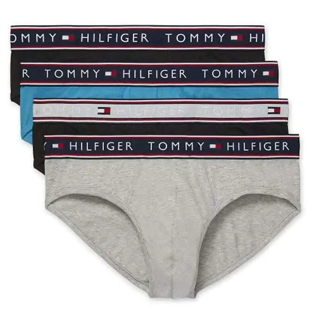 4PK Tommy Hilfiger Men's M Size Cotton Stretch Briefs Everyday Underwear Multi