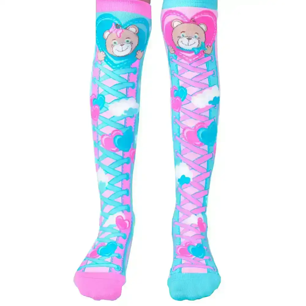 MADMIA Love Is In The Bear Kids/Adults/Womens Unisex Long Knee High Socks Pair