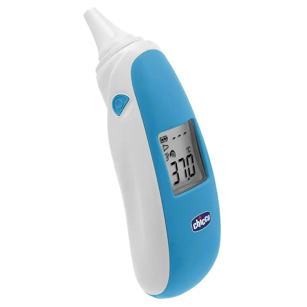 Chicco Comfort Quick/Fast Compact Ear Thermometer Probe Baby Fever Alarm w/ Case