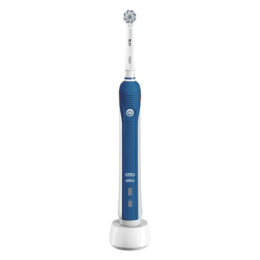 Oral B Electric Rechargeable Power Toothbrush Pro 2 2000 Dental Care Blue