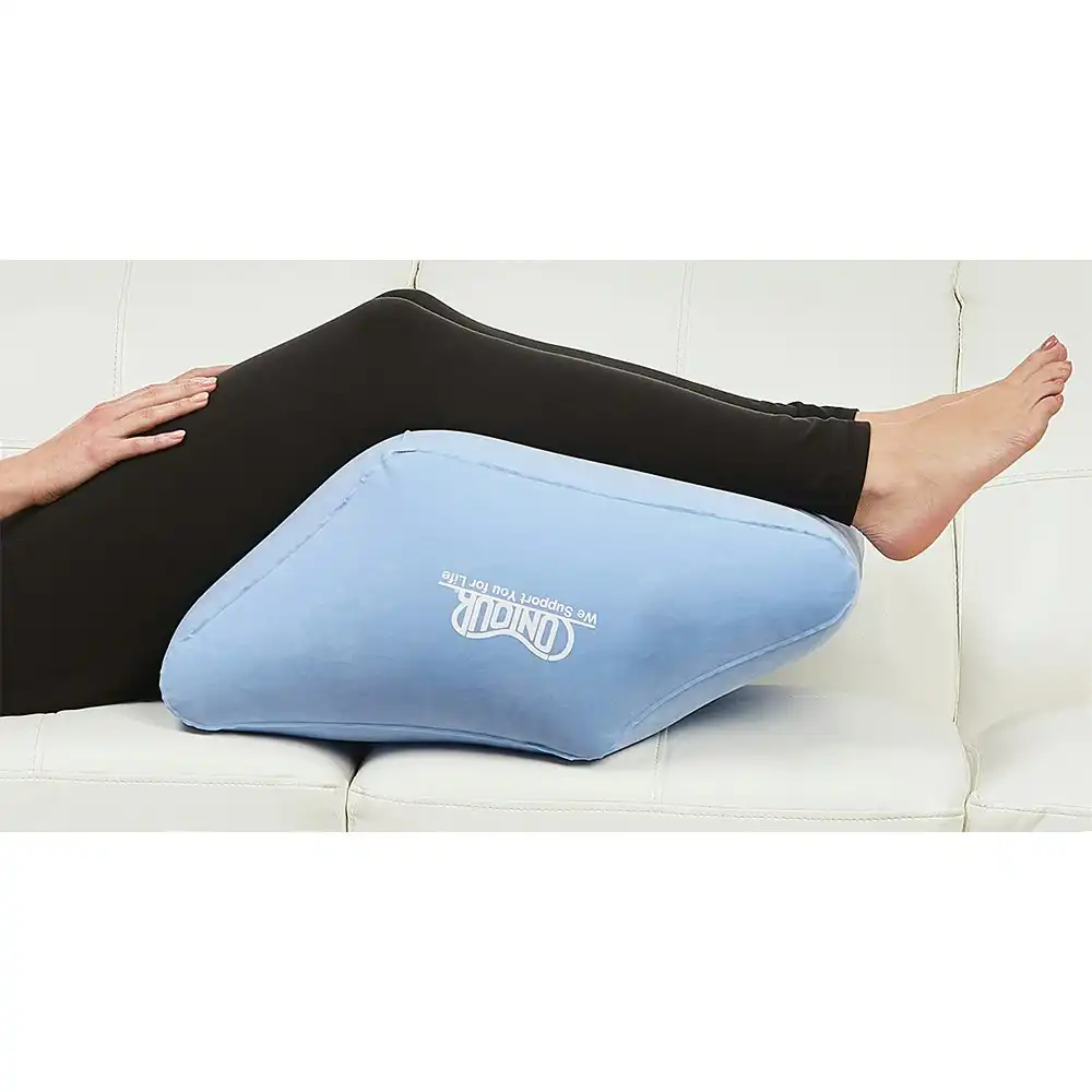 TV Shop Contour 2 In1 Inflatable Leg Relief PVC Elevation/Raise Wedge/Cushion
