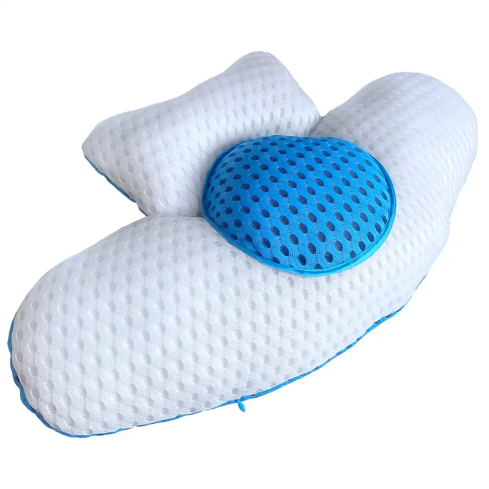 Vistara 50cm Microbead Curve Contoured Lumbar Back Support Pillow/Seat Cushion