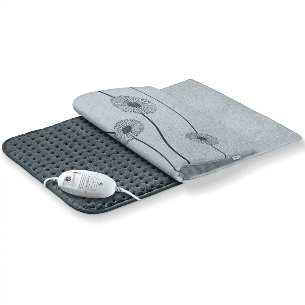 Beurer HK53 Grey Electric Back/Neck/Body Cosy Heating/Rapid Heat Pad w/ Remote