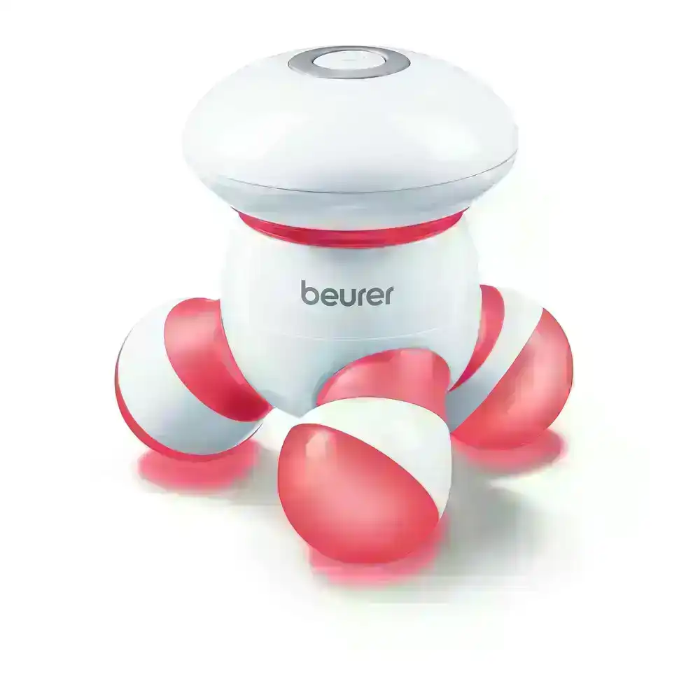Beurer MG16RED Mini Portable On The Go Travel Back/Neck Vibrating Massager Red