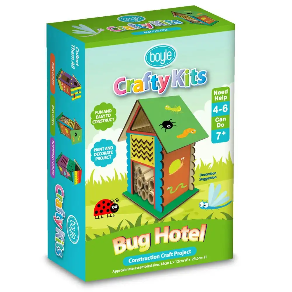 Boyle Crafty Kits 23.5cm Bug Hotel Construction Project Kids/Child Craft Toy 7y+