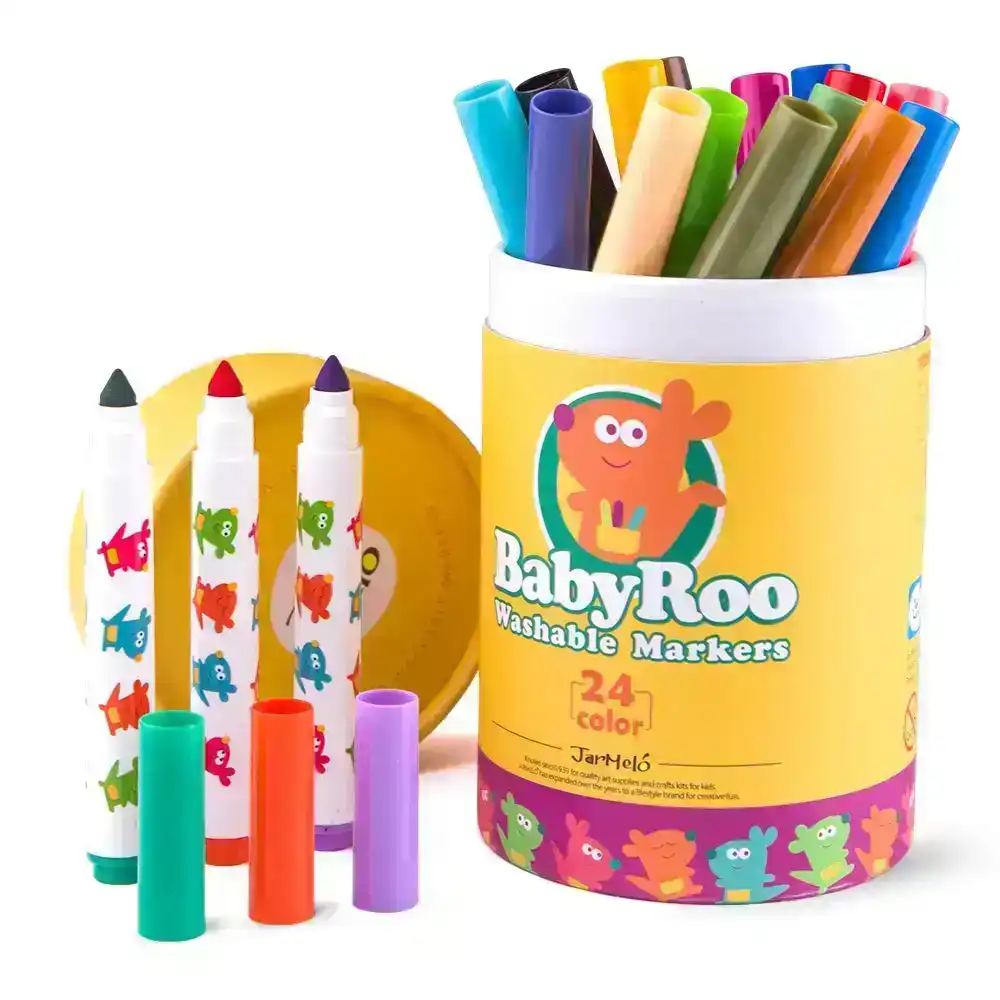 Jar Melo Toddler Silky Gel Crayons-6 Colors; Washable, Non Toxic  Crayons,Jumbo Window Crayons For Kids,Assorted Colors,Art and Craft  Suppliers 
