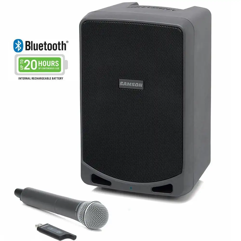 Samson Expedition XP106w PA/Amp 20hrs Bluetooth Wireless Speaker System & Mic
