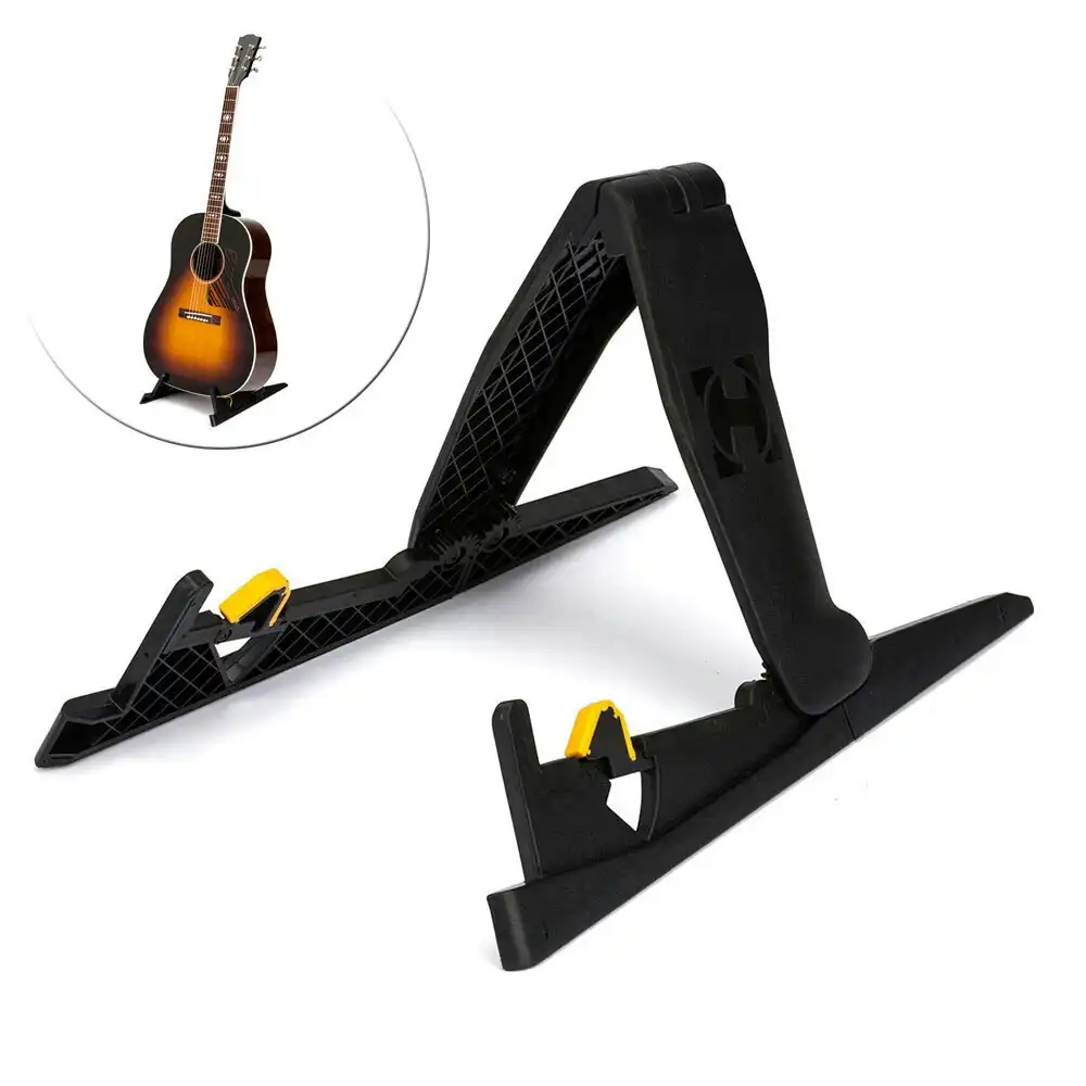 Hercules EZ Foldable Rack Stand/Storage/Holder for Electric/Acoustic Guitar BLK