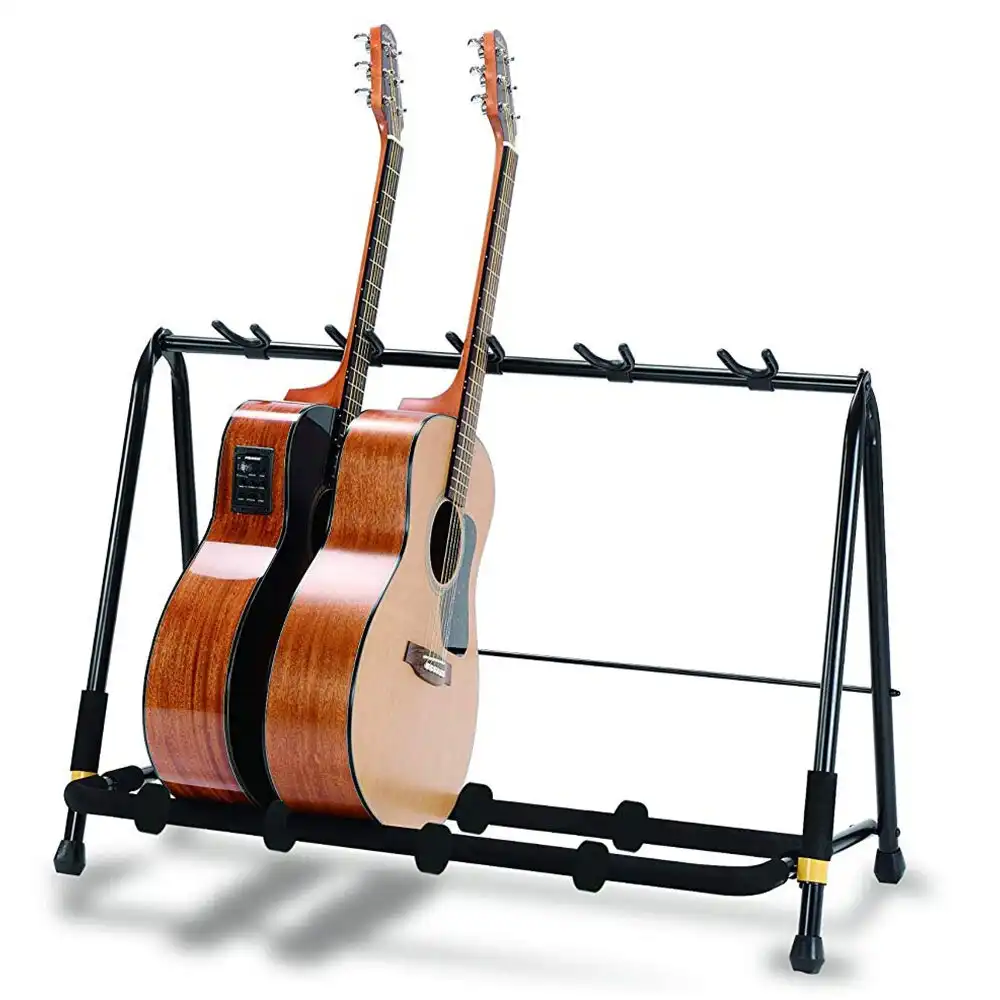 5pc Hercules Acoustic/Bass/Electric Guitar Display Rack/Holder Stand/Storage BLK