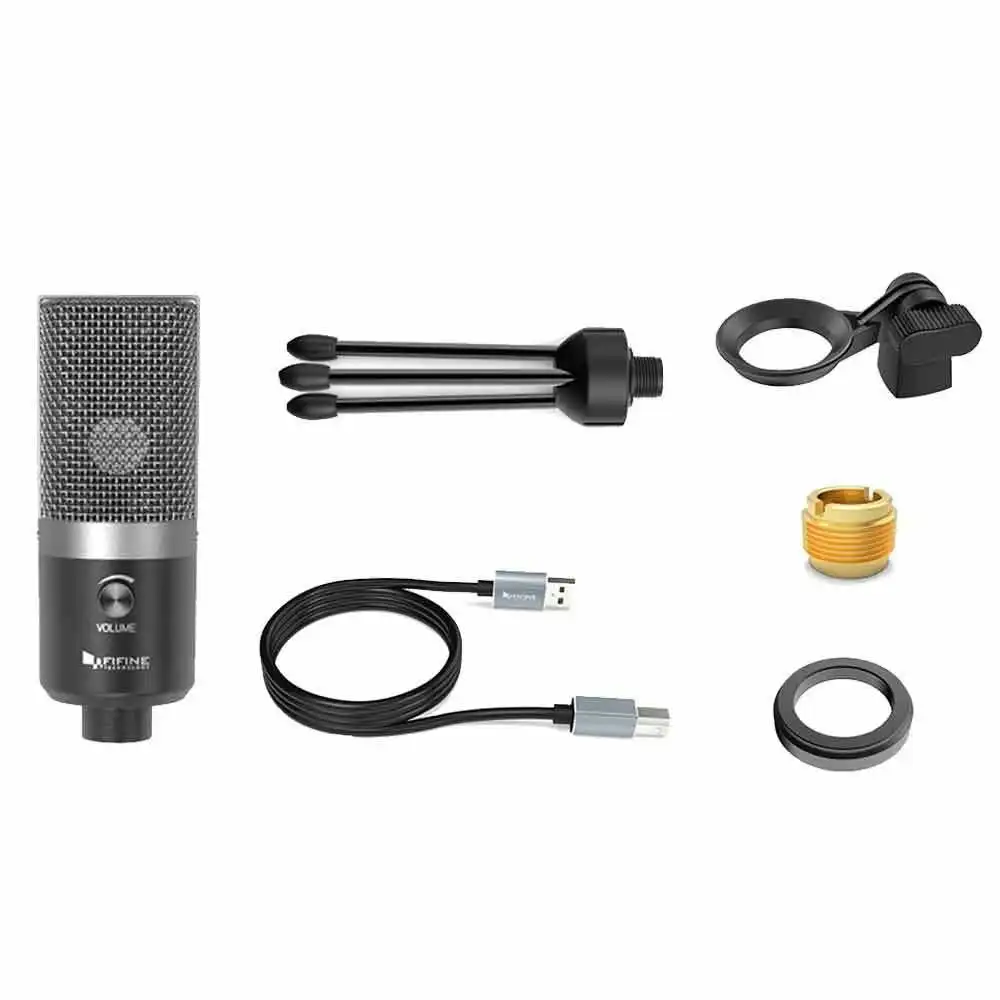 Fifine Technology USB Condenser Cardioid Recording Microphone Streaming Podcast