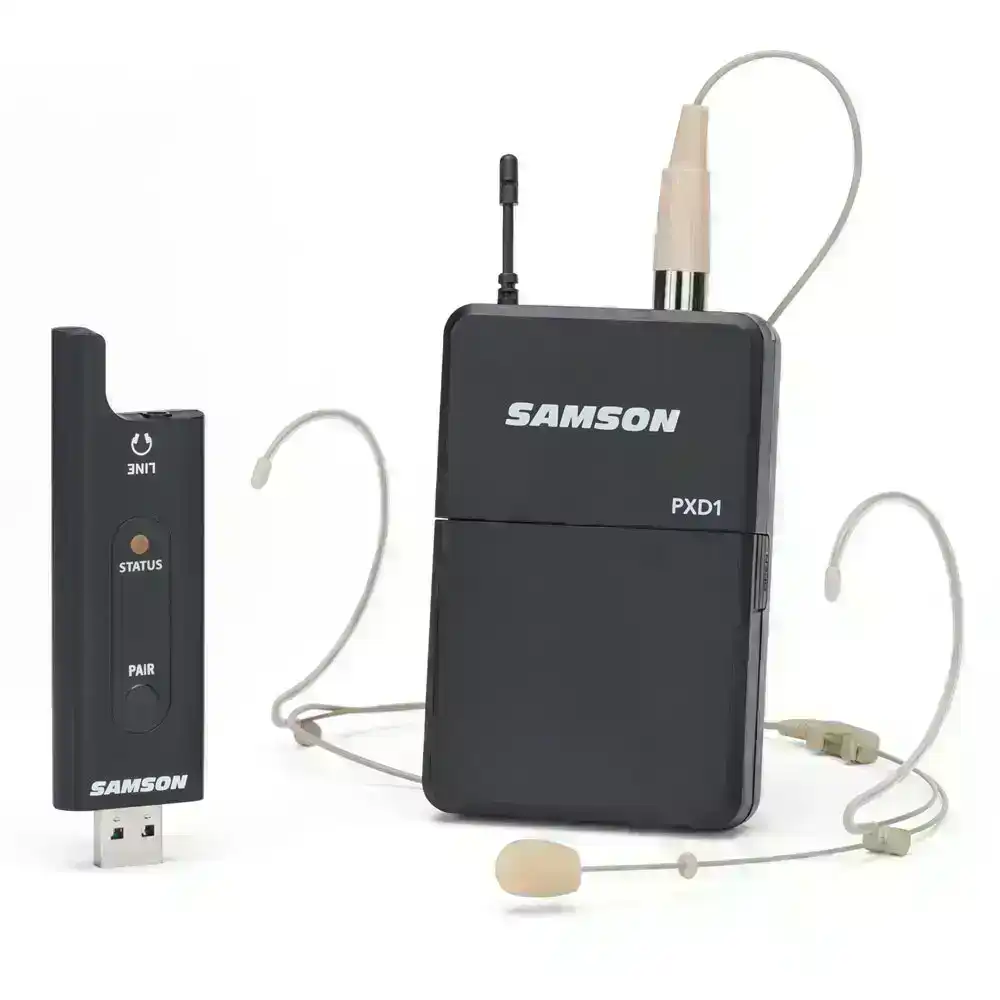 Samson XPD2 Headset Microphone/Lavalier USB Digital Wireless System Lapel Mic BK