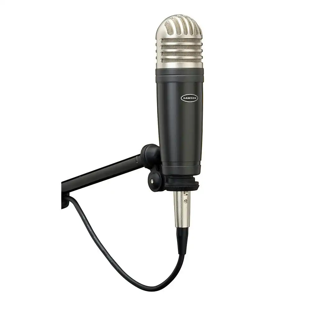 Samson Condenser Cardioid 137dB Microphone Audio/Studio Recording w/ Mic Clip