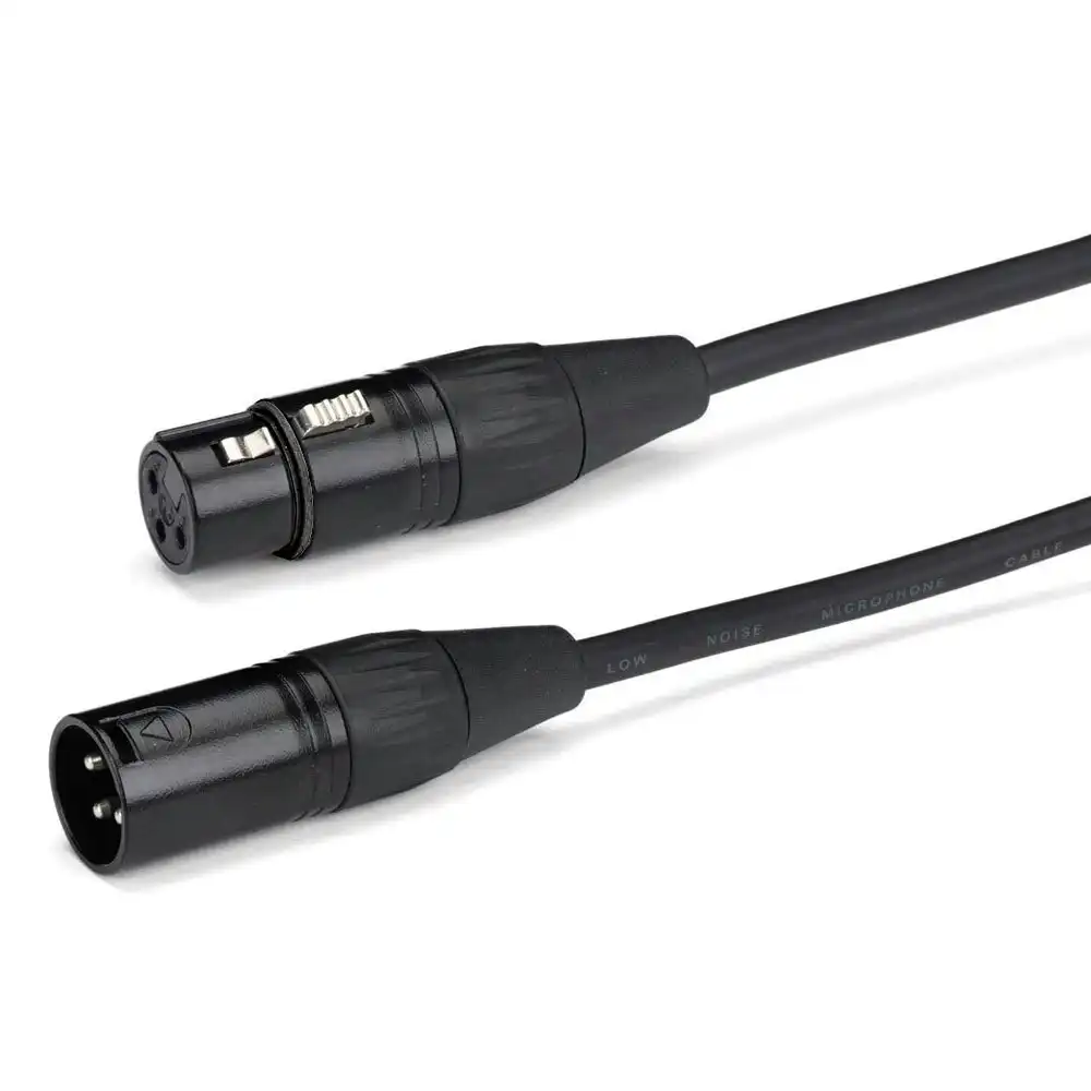 Samson 3M PVC TourTek XLR Male to XLR Female Microphone Cable Connector Black