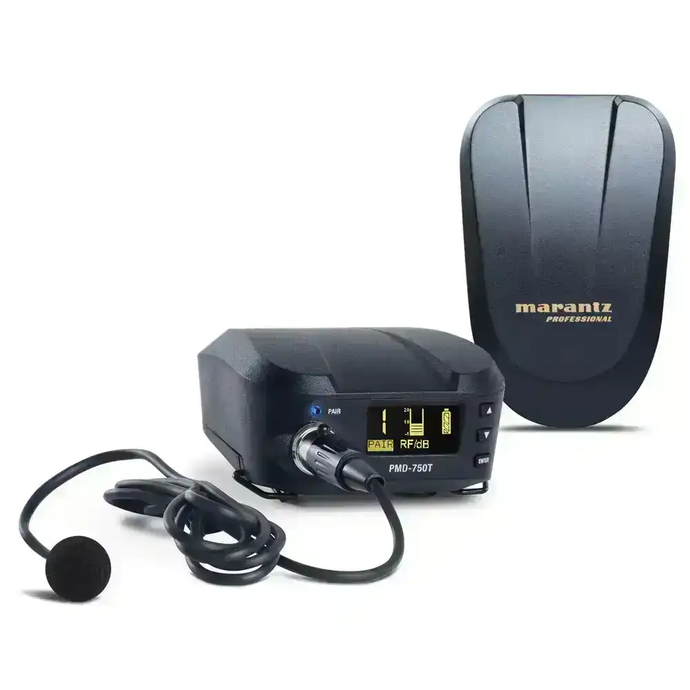 Marantz Professional PMD-750 Wireless Camera Mount System/Lavalier Microphone