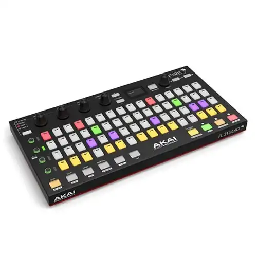 Akai 31cm Fire FL Studio Controller Musical Instrument RGB Backlit Pads Black