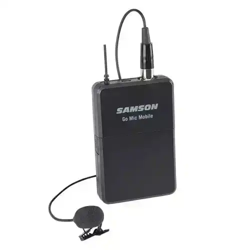 Samson GOMOBILE Transmitter/Receiver for Lapel Mic/Lavalier Microphone Black