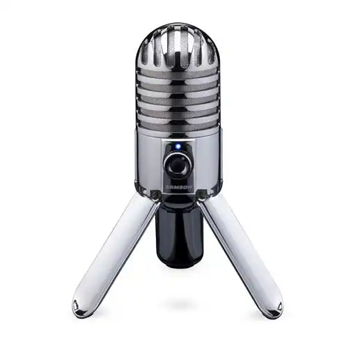 Samson Audio Meteor Mic 25mm Diaphragm USB Condenser Recording Microphone Silver