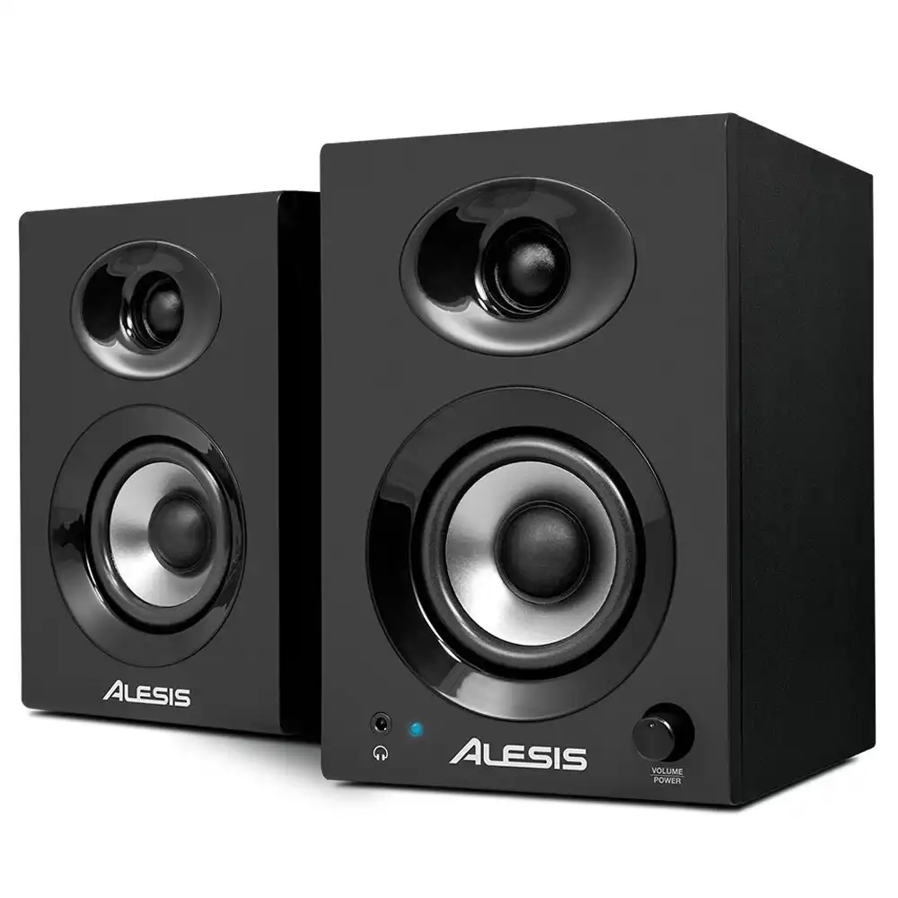 Alesis Elevate 3 MKII 20W Active Powered Desktop Studio Monitor Speakers Pair BK