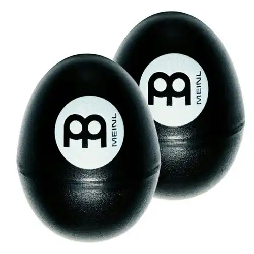 2pc Meinl Percussion Music Egg Shaker Plastic Musical Instrument Shakers Black