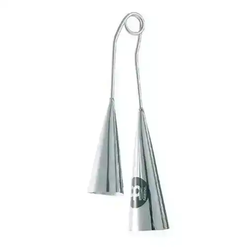 Meinl Percussion Large Handheld A-Go-Go Bell Musical Instrument Chrome Silver