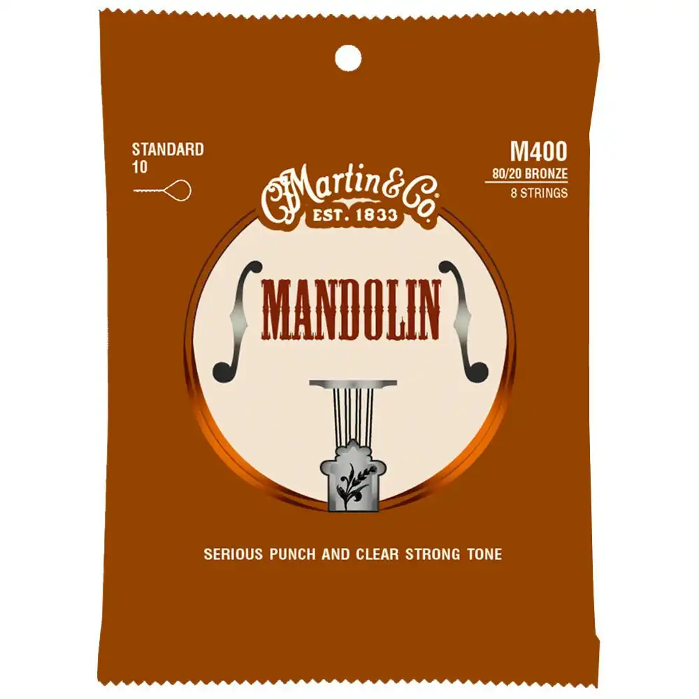 Martin Guitar Mandolin 400 Instrument 8 Strings 80/20 Bronze M400 Light Gauge