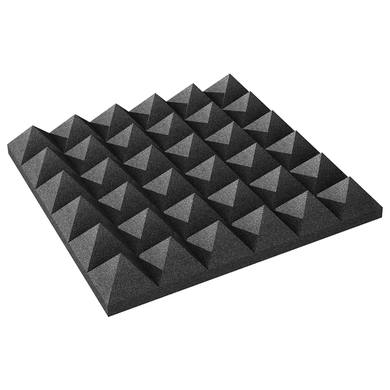 12x Auralex StudioFoam 2ft Pyramid Sound Absorption Panel Room Proofing Charcoal