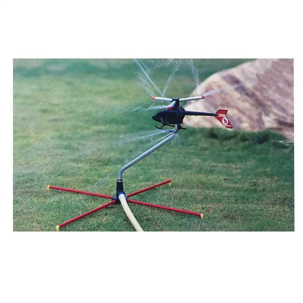 Helicopter 3 Arm Rotating Sprinkler 10m Diameter Spray Yard Garden Watering