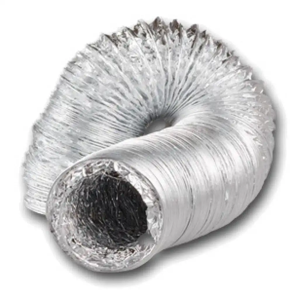 Silver Aluminium 5mx125mm Duct Reflective Air Ducting Hydroponics Ventilation