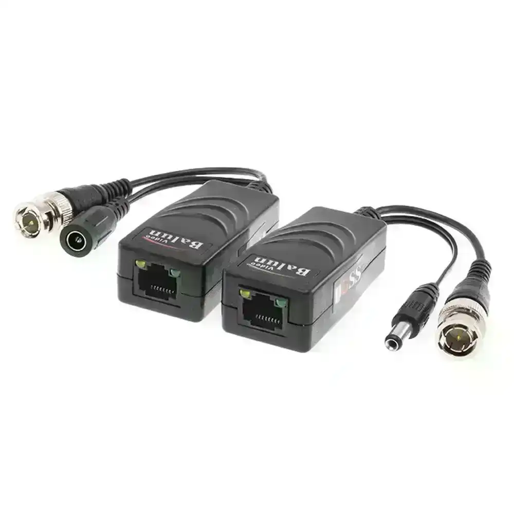 2pc VPB45HD 250m CCTV Cable RJ45 Jack Passive Video & Power Balun Cat5e Extender