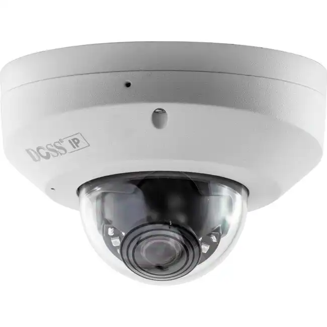 Doss Dome IP 1080P Home Security Camera w/Microphone PoE 10m IR 2.8mm Lens White