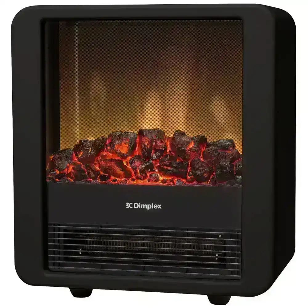 Dimplex Minicube B Electric Heater Fireplace Heat/Flame Smoke Coal Wood Effect