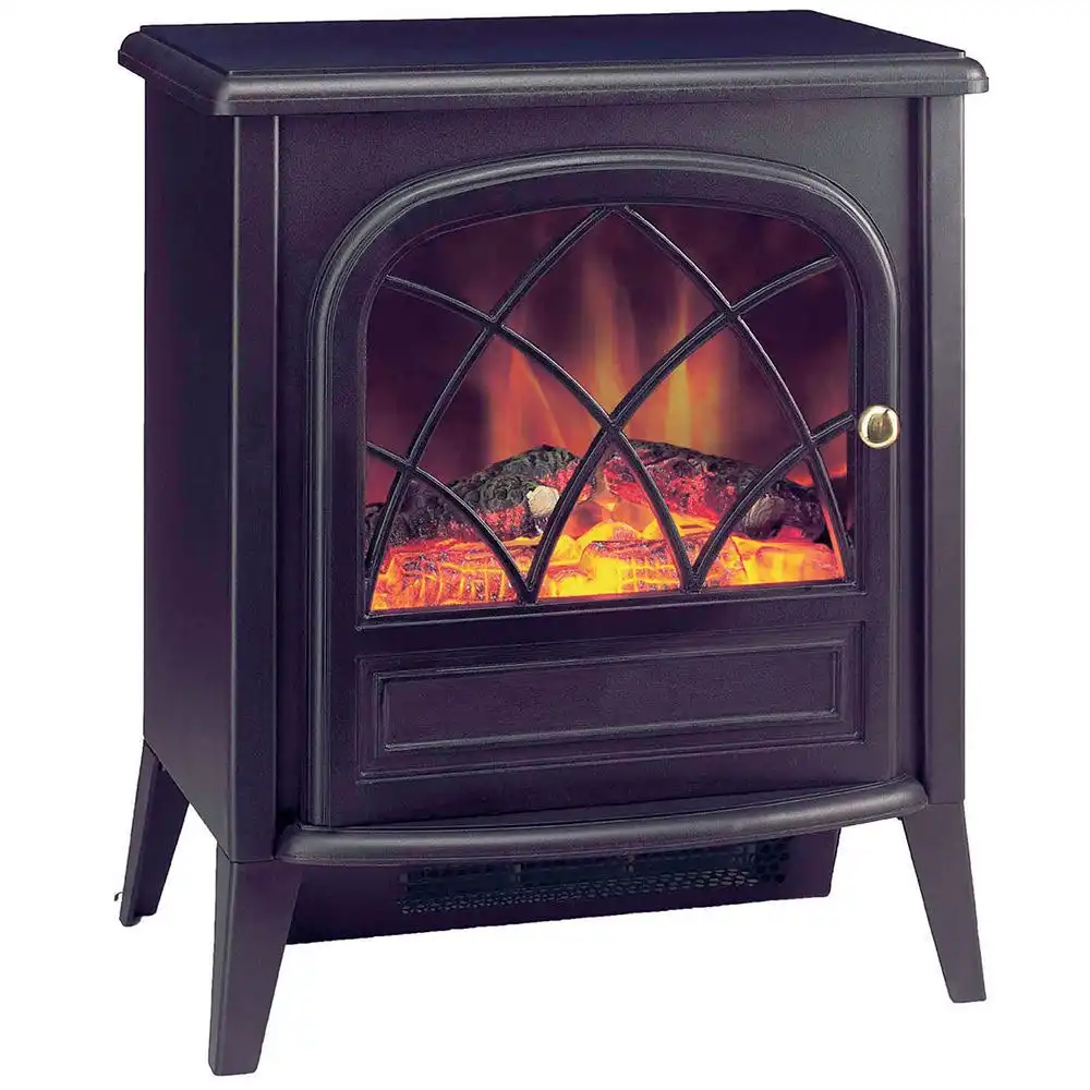 Dimplex Ritz-C Electric Fireplace Heater Heat/Fire Flame Smoke Coal Wood Effect