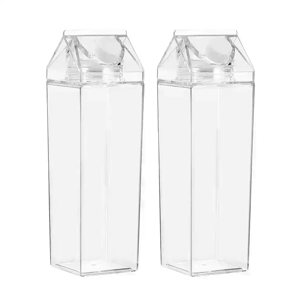 2x Box Sweden 1L Crystal Fridge Bottle Water/Juice Beverage Clear Storage w/ Lid