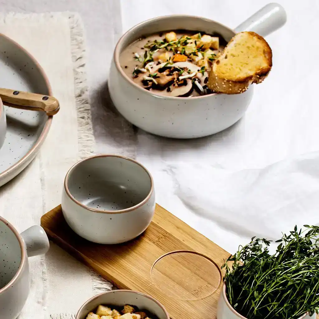 Ladelle Nestle Noodle/Soup/Pasta 22.8cm Round Stoneware Bowl Dinner Dish White