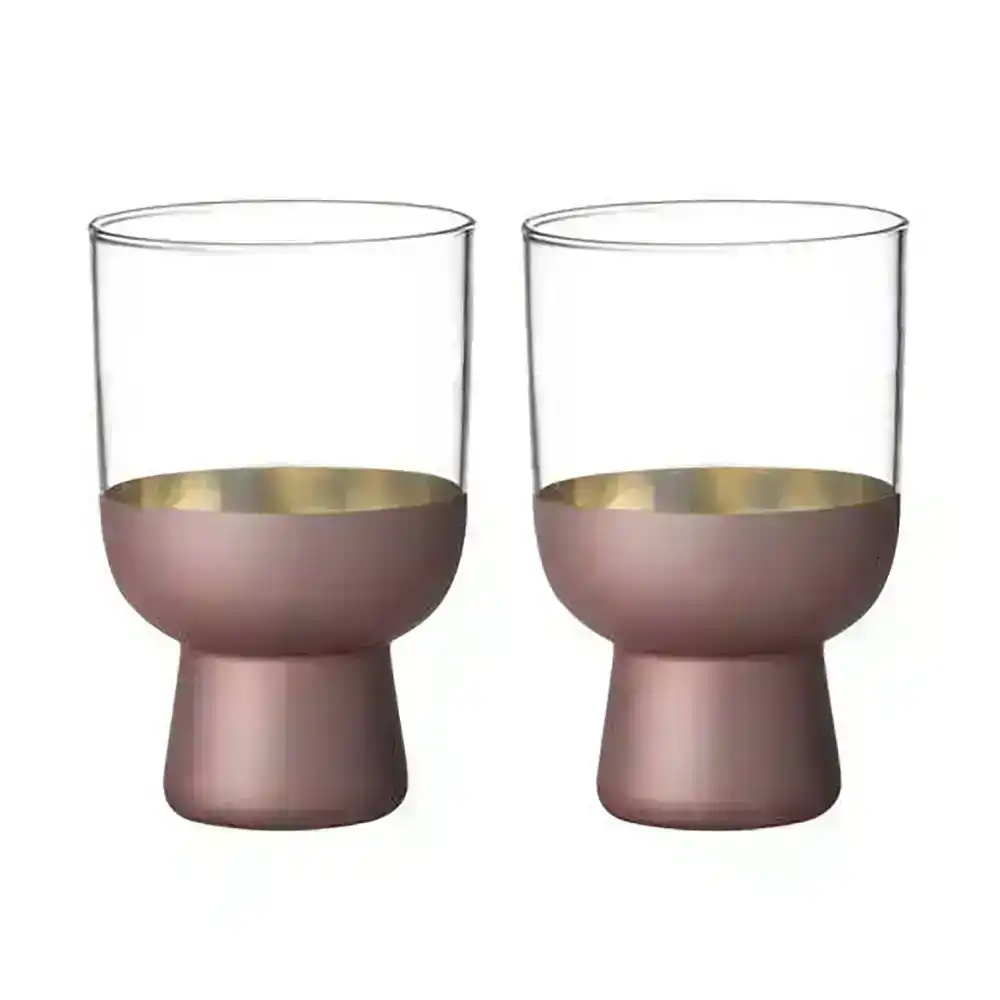 2pc Tempa Aria 340ml Highball Glass Tumbler Water/Juice Drinking Glassware Rose